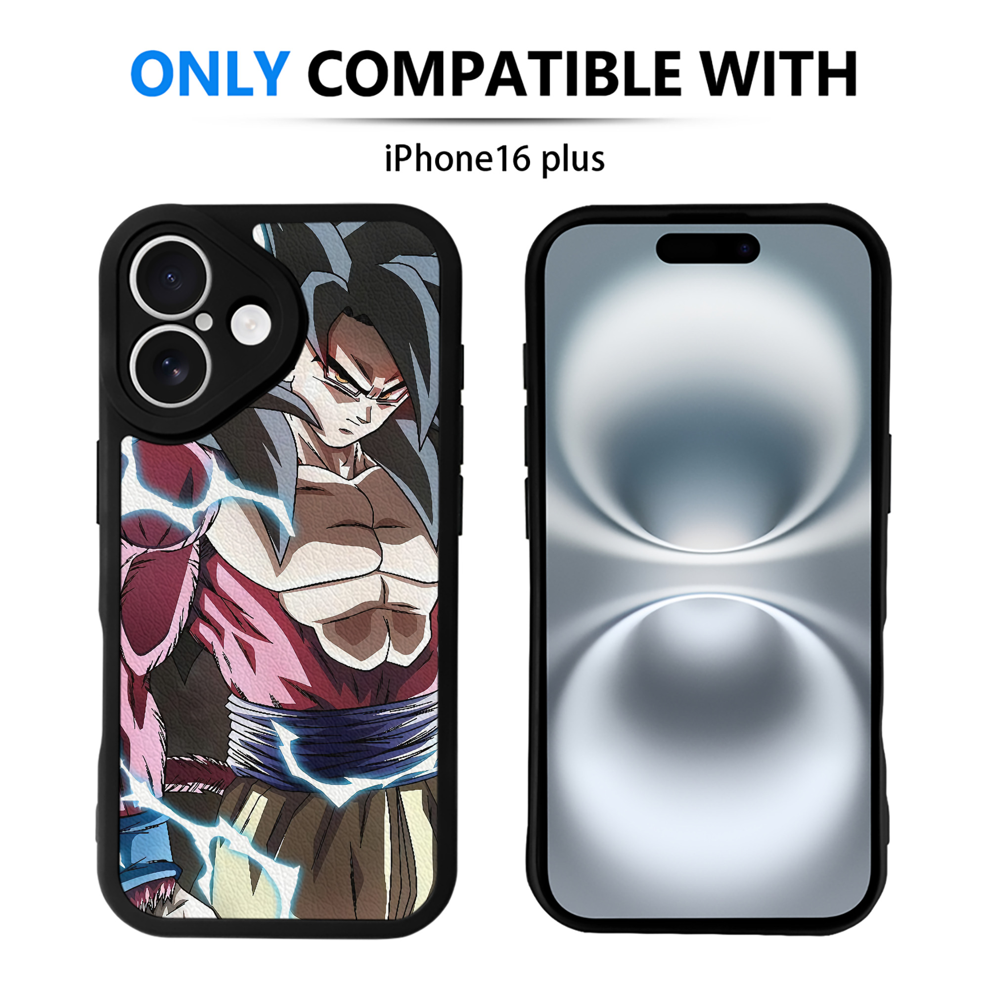 （画像用） ドラゴンボール DRAGON BALL 【iPhone 16シリーズ対応】シリコンスマホケース（レザー調） 材質：シリコン